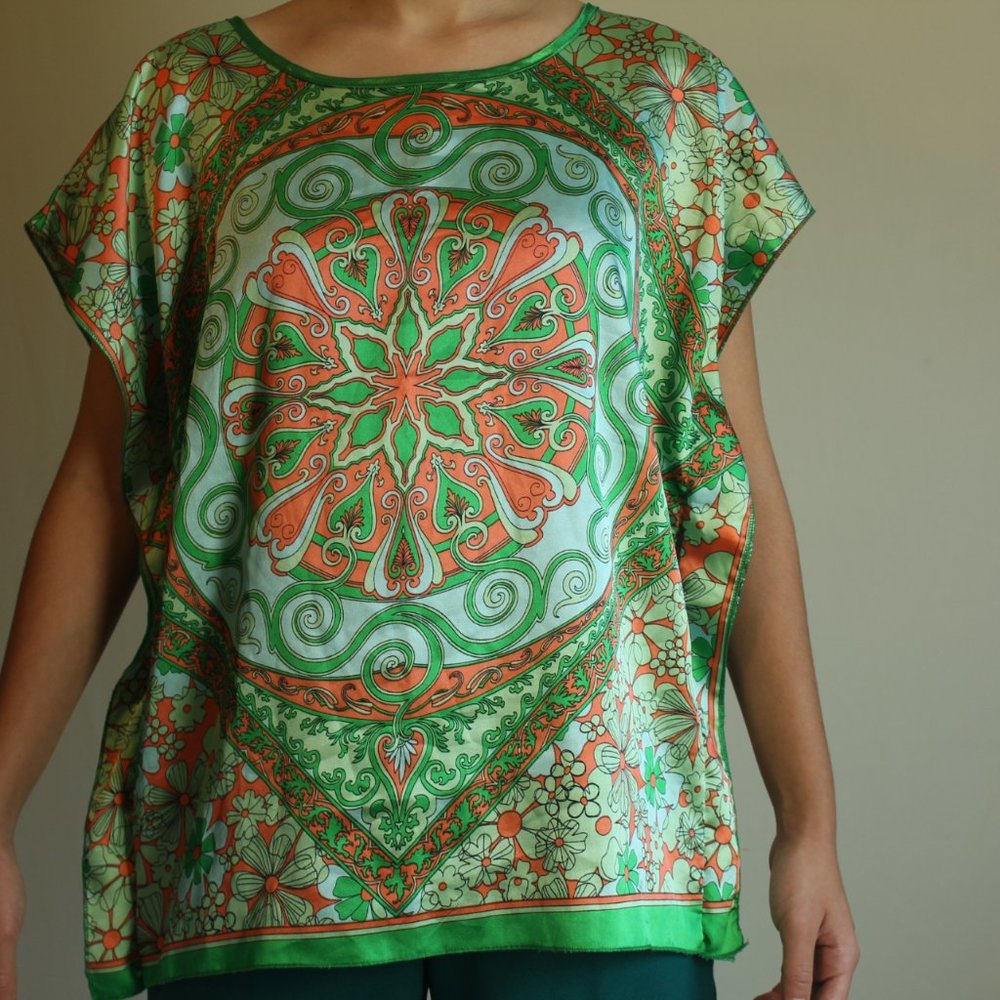 70s Vibes Scarf Top